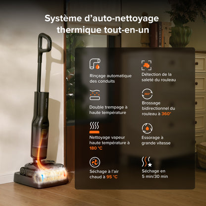Aspirateur laveur Roborock F25 Steam avec vapeur et auto-nettoyage haute température