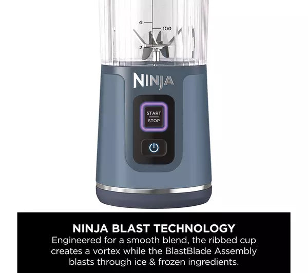Ninja Blast BC151UKNV – Mixeur portable sans fil, bleu denim