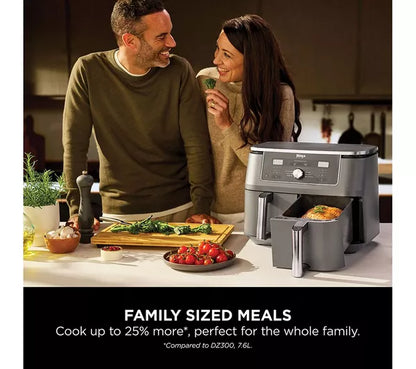 Ninja MAX DZ400UK – Friteuse sans huile 9,5 L à deux compartiments