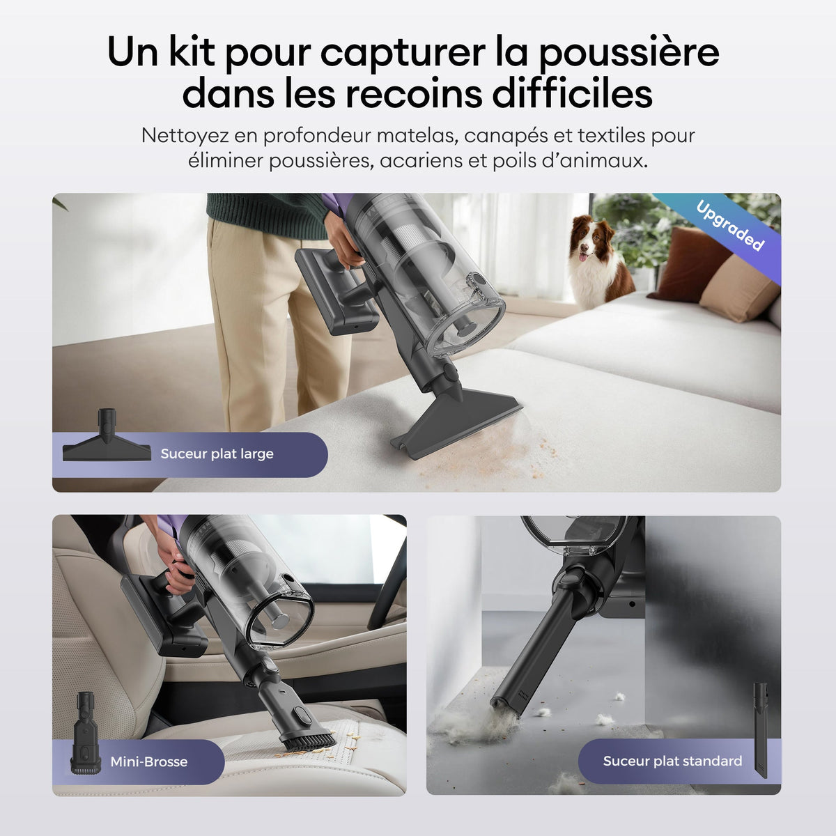 Ultenic U18 PowerPro Aspirateur-balai sans fil