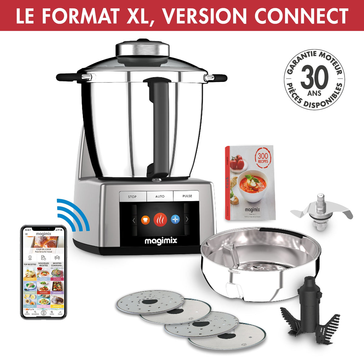 Magimix Cook Expert XL Connect 18914 – Robot cuiseur connecté 4,8 L