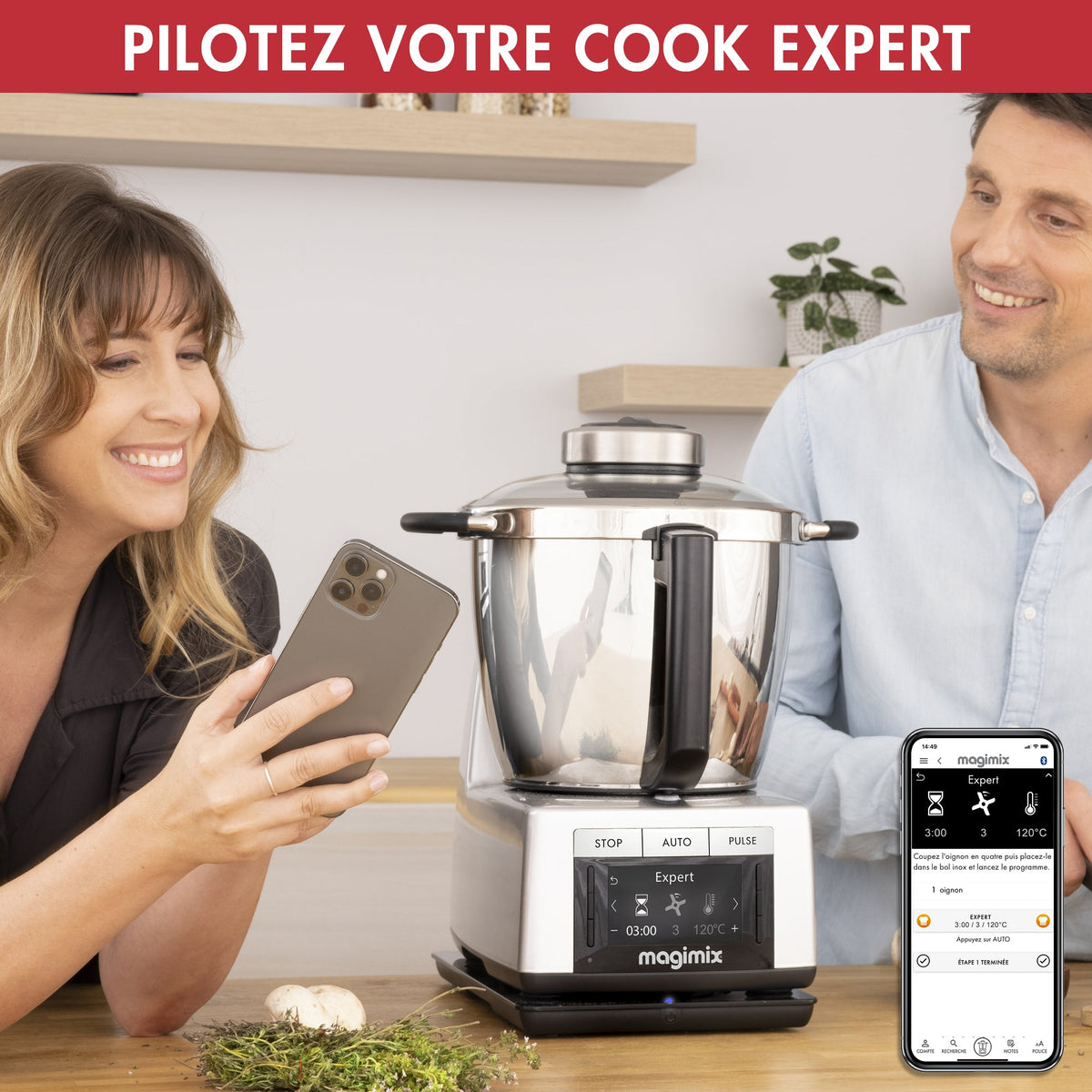 Magimix Cook Expert XL Connect 18914 – Robot cuiseur connecté 4,8 L