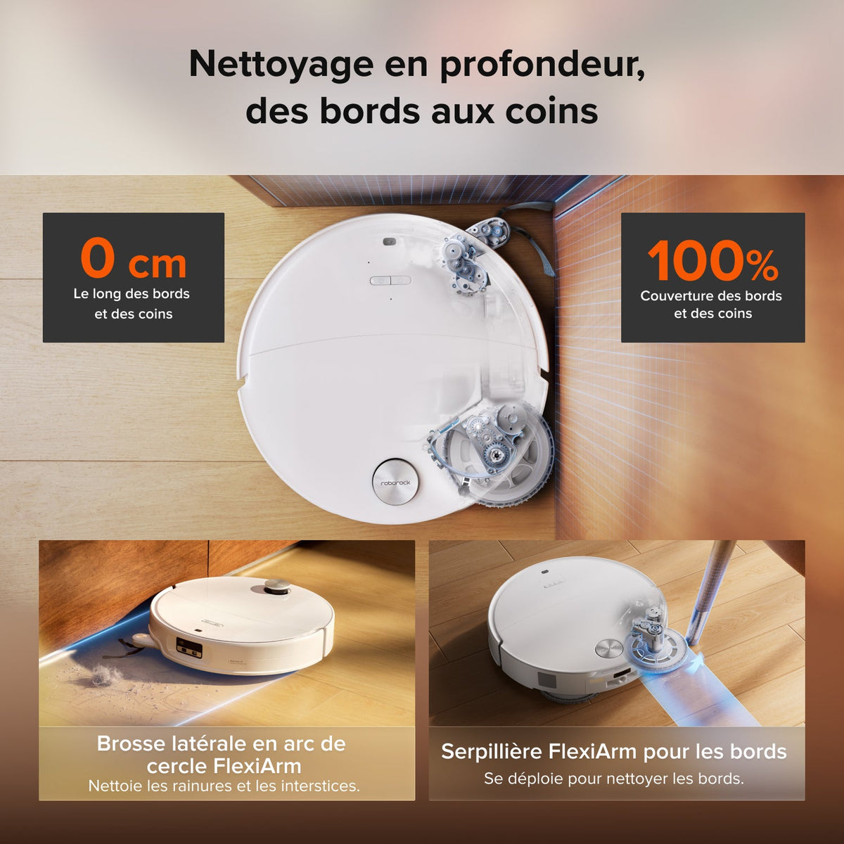 Aspirateur-laveur robot Roborock Saros 20 Neo avec nettoyage à la serpillière avec de l’eau chaude et station d’accueil intelligente