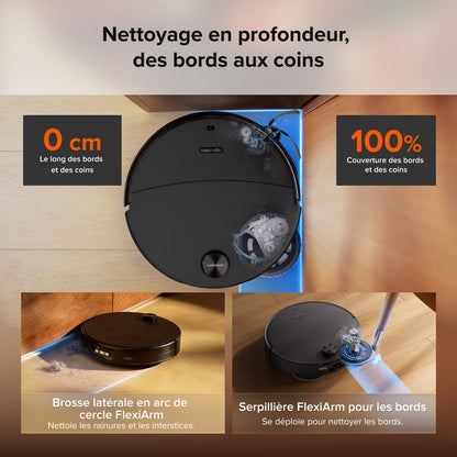Aspirateur-laveur robot Roborock Saros 20 Neo avec nettoyage à la serpillière avec de l’eau chaude et station d’accueil intelligente