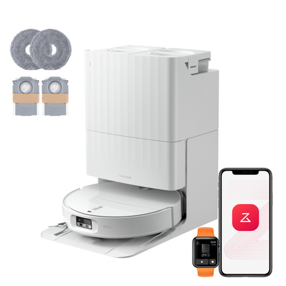 Roborock Qrevo Edge 2 - Puissance d’aspiration HyperForce de 25 000 Pa et double système anti-enchevêtrements