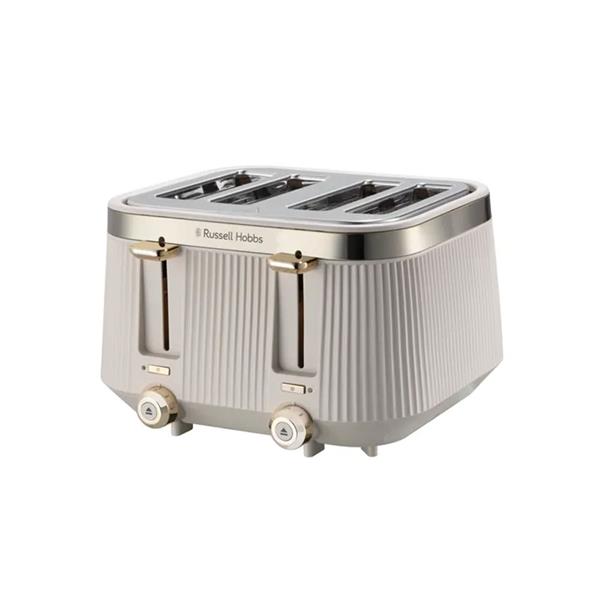 Russell Hobbs Bronte 26771 – Grille-pain 4 tranches, coloris pierre