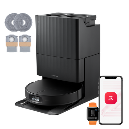 Roborock Qrevo Edge 2 - Puissance d’aspiration HyperForce de 25 000 Pa et double système anti-enchevêtrements