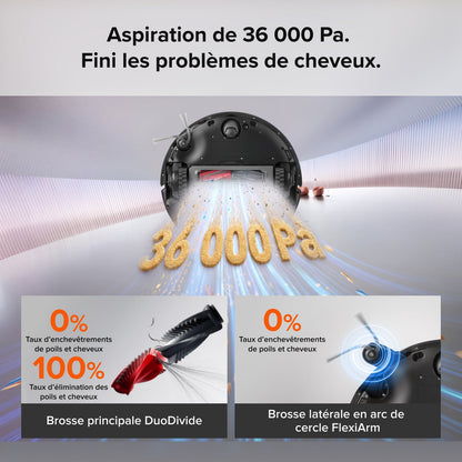 Aspirateur-laveur robot Roborock Saros 20 Neo avec nettoyage à la serpillière avec de l’eau chaude et station d’accueil intelligente