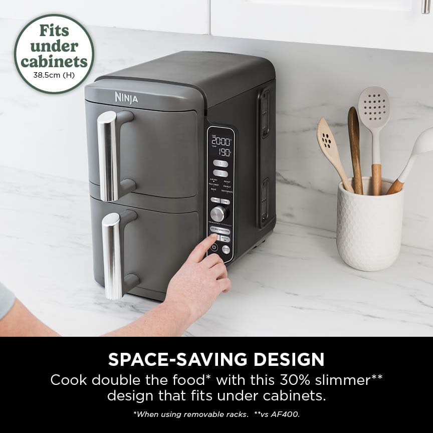 Ninja SL400UK – Friteuse sans huile à double niveau 9,5 L