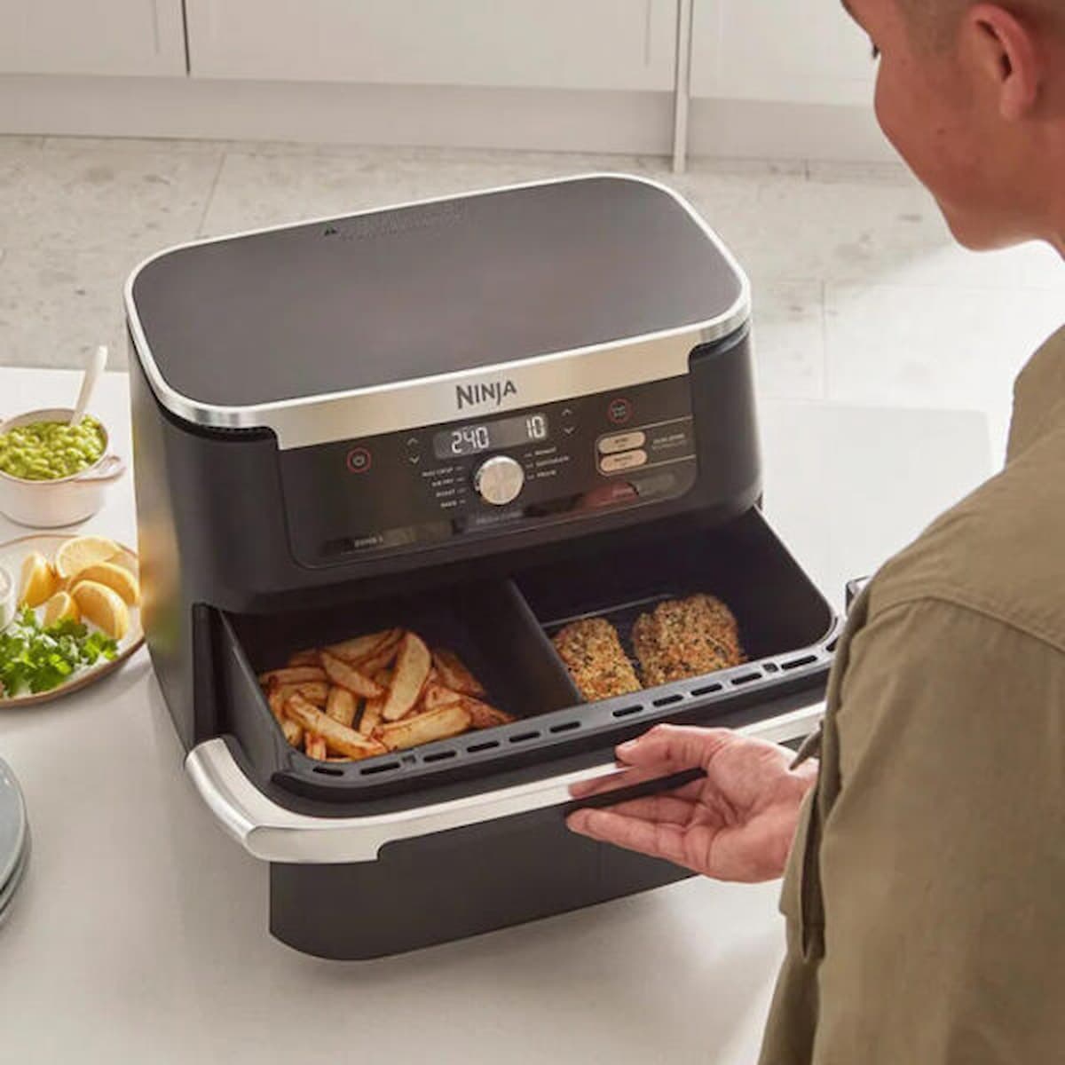 Ninja Foodi FlexDrawer AF500UK – Friteuse sans huile 10,4 L