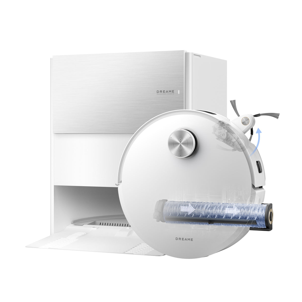 Dreame Aqua10 Roller blanc – Robot aspirateur-laveur