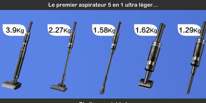 EziClean Cyclowash P12 – Aspirateur-laveur sans fil multifonction
