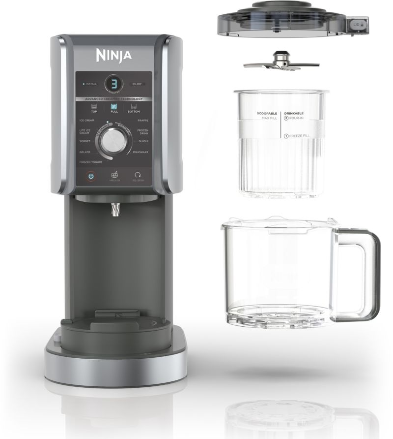 Ninja CREAMi Deluxe NC502EU – Machine à glaces et boissons glacées 10-en-1