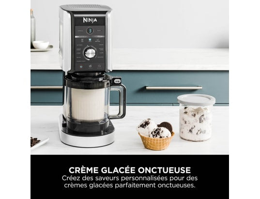 Ninja CREAMi Deluxe NC502EU – Machine à glaces et boissons glacées 10-en-1