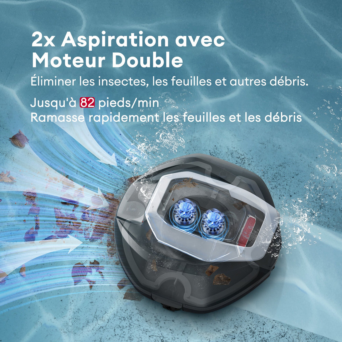 Ultenic Pooleco 10 série Robot nettoyeur de piscine sans fil