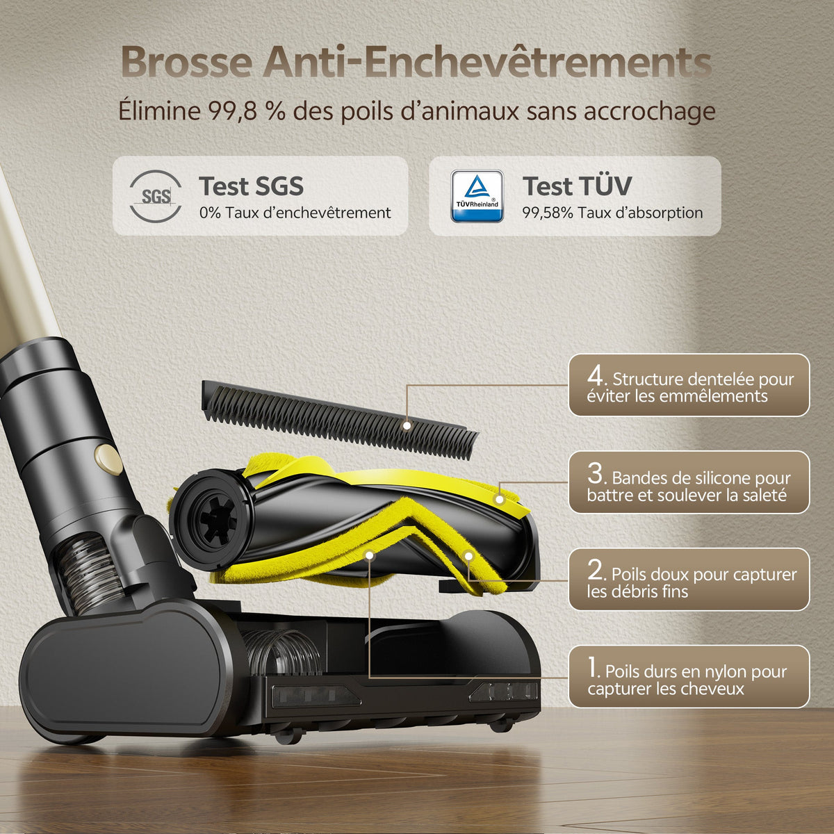 Ultenic U15 Aspirateur-balai sans fil