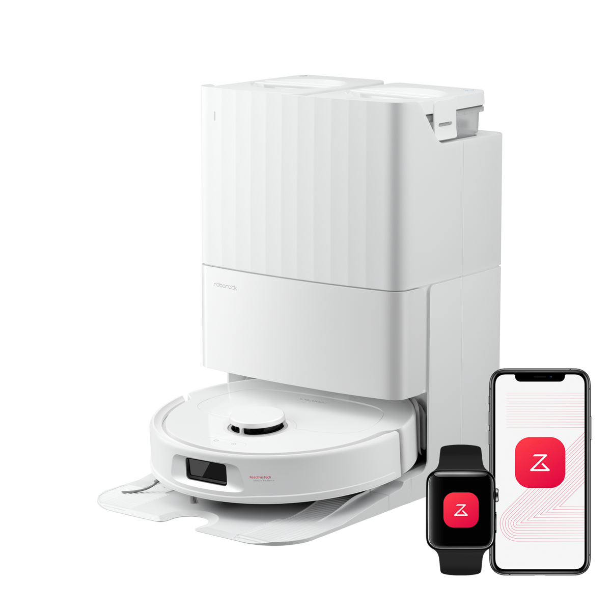 Roborock QV 35A robot aspirateur laveur avec station d’accueil multifonctionnelle