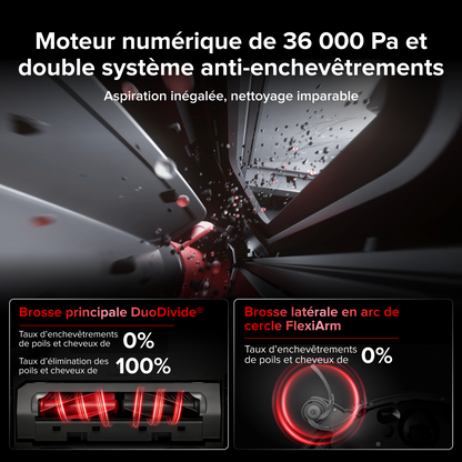 Roborock Saros 20 Robot aspirateur laveur 36 000 Pa avec AdaptiLift® Chassis 3.0