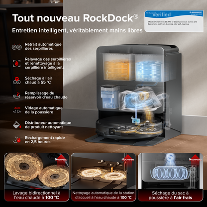 Roborock Saros 20 Robot aspirateur laveur 36 000 Pa avec AdaptiLift® Chassis 3.0