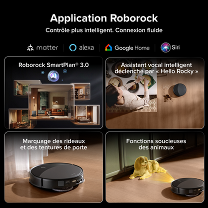 Roborock Saros 20 Robot aspirateur laveur 36 000 Pa avec AdaptiLift® Chassis 3.0