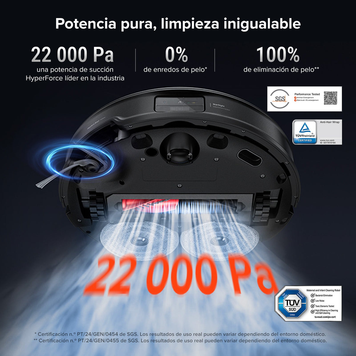 Roborock Saros 10R Robot aspirateur avec Station Multifonction 4.0