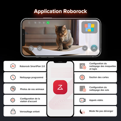 Roborock Saros 10R Robot aspirateur avec Station Multifonction 4.0