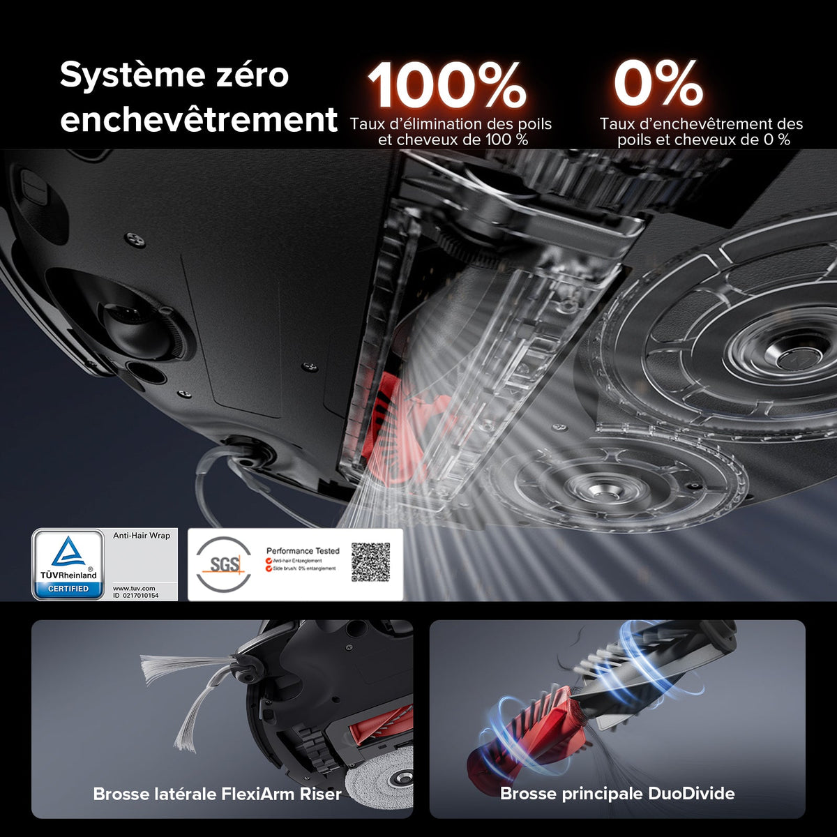Roborock Saros 10R Robot aspirateur avec Station Multifonction 4.0
