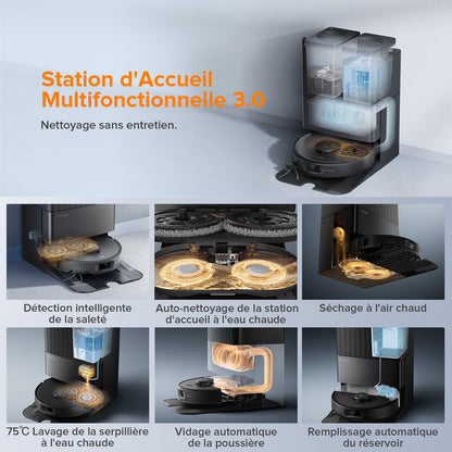 Roborock Qrevo Edge S5A robot aspirateur laveur avec station d’accueil multifonctionnelle 3.0