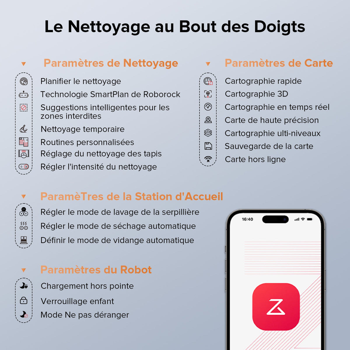 Roborock Qrevo Edge S5A robot aspirateur laveur avec station d’accueil multifonctionnelle 3.0