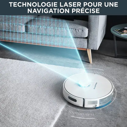 Rowenta X-Plorer Série 75 S+ RR8585WH – Robot aspirateur avec station de vidage