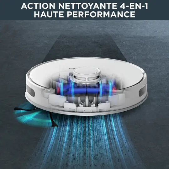 Rowenta X-Plorer Série 75 S+ RR8585WH – Robot aspirateur avec station de vidage