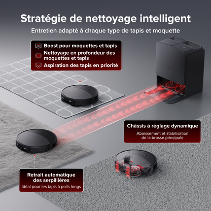 Roborock Saros 20 Robot aspirateur laveur 36 000 Pa avec AdaptiLift® Chassis 3.0