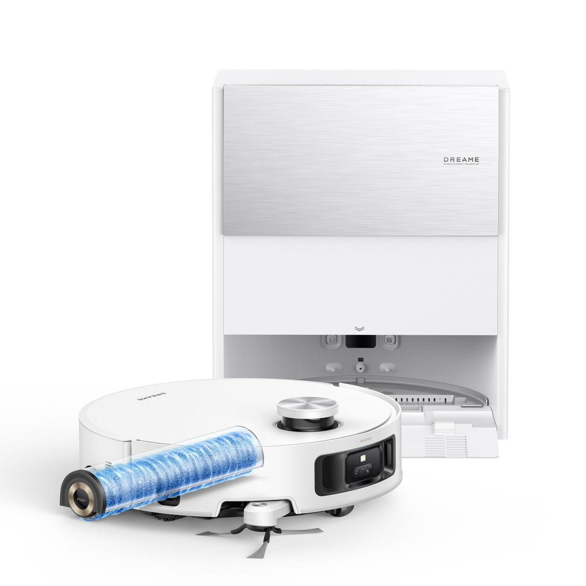 Dreame Aqua10 Roller blanc – Robot aspirateur-laveur