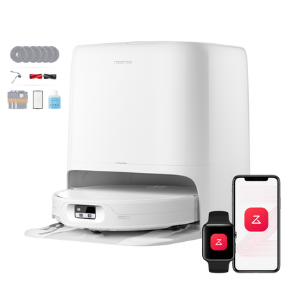 Aspirateur-laveur robot Roborock Saros 20 Neo avec nettoyage à la serpillière avec de l’eau chaude et station d’accueil intelligente