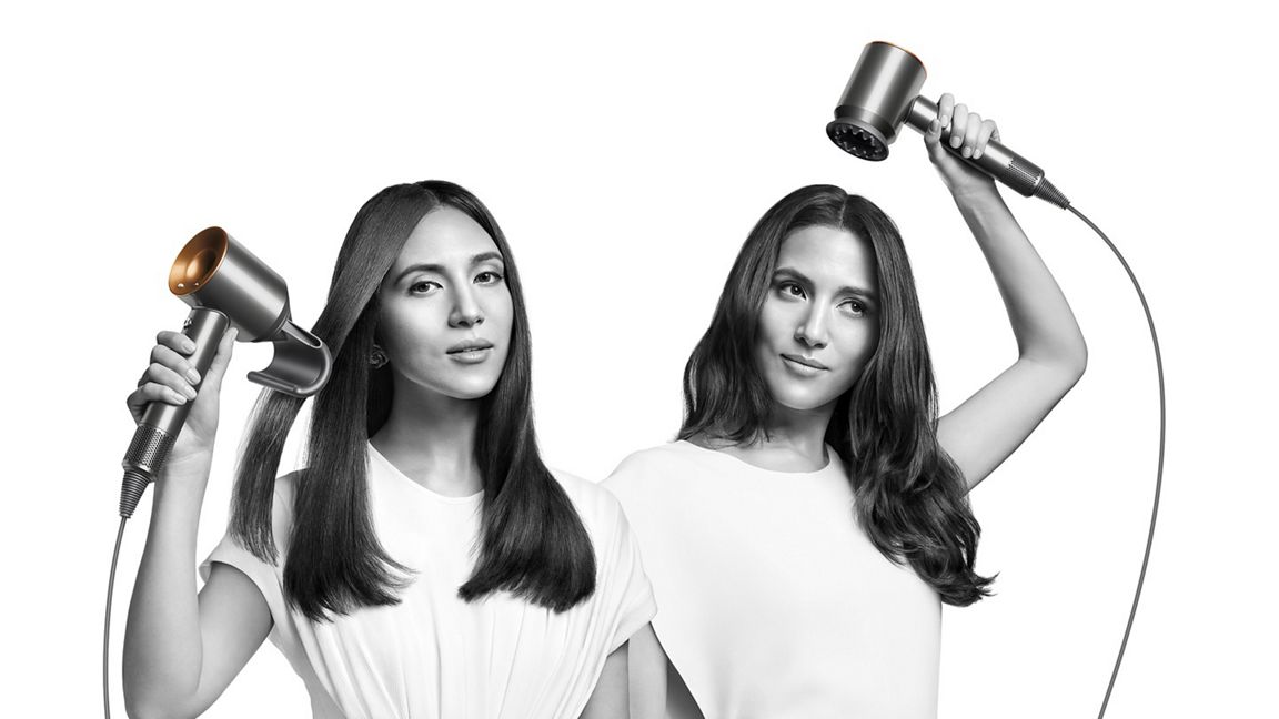 Sèche-cheveux Dyson Supersonic – Cheveux raides à ondulés – Bleu de Prusse/Cuivre – vue 2