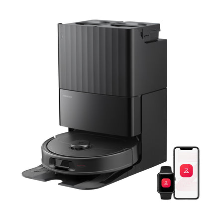 Roborock Qrevo S Pro Aspirateur robot- Aspiration de 18 500 Pa et station d’accueil multifonctionnelle