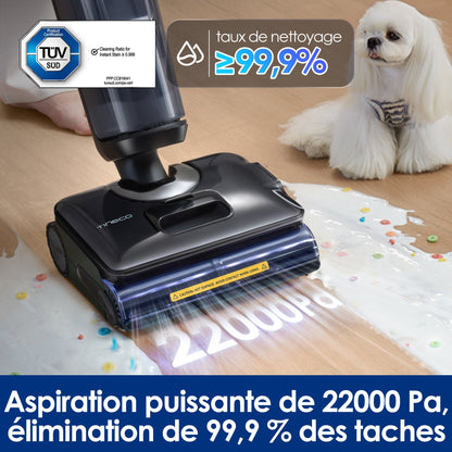 Tineco FLOOR ONE S7 Stretch Steam Aspirateur-balai Vapeur sans fil Tout-en-Un