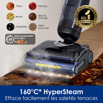 Tineco FLOOR ONE S7 Stretch Steam Aspirateur-balai Vapeur sans fil Tout-en-Un