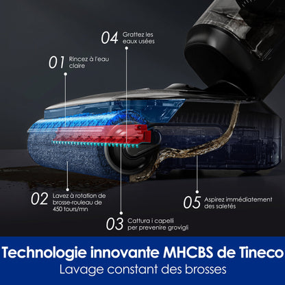Tineco Floor ONE S7 Stretch Ultra Aspirateur Sec et Humide sans fil