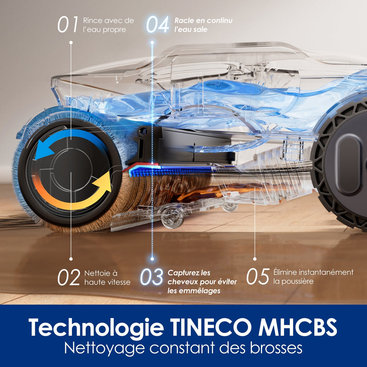 Tineco Floor One S9 Artist Aspirateur Laveur