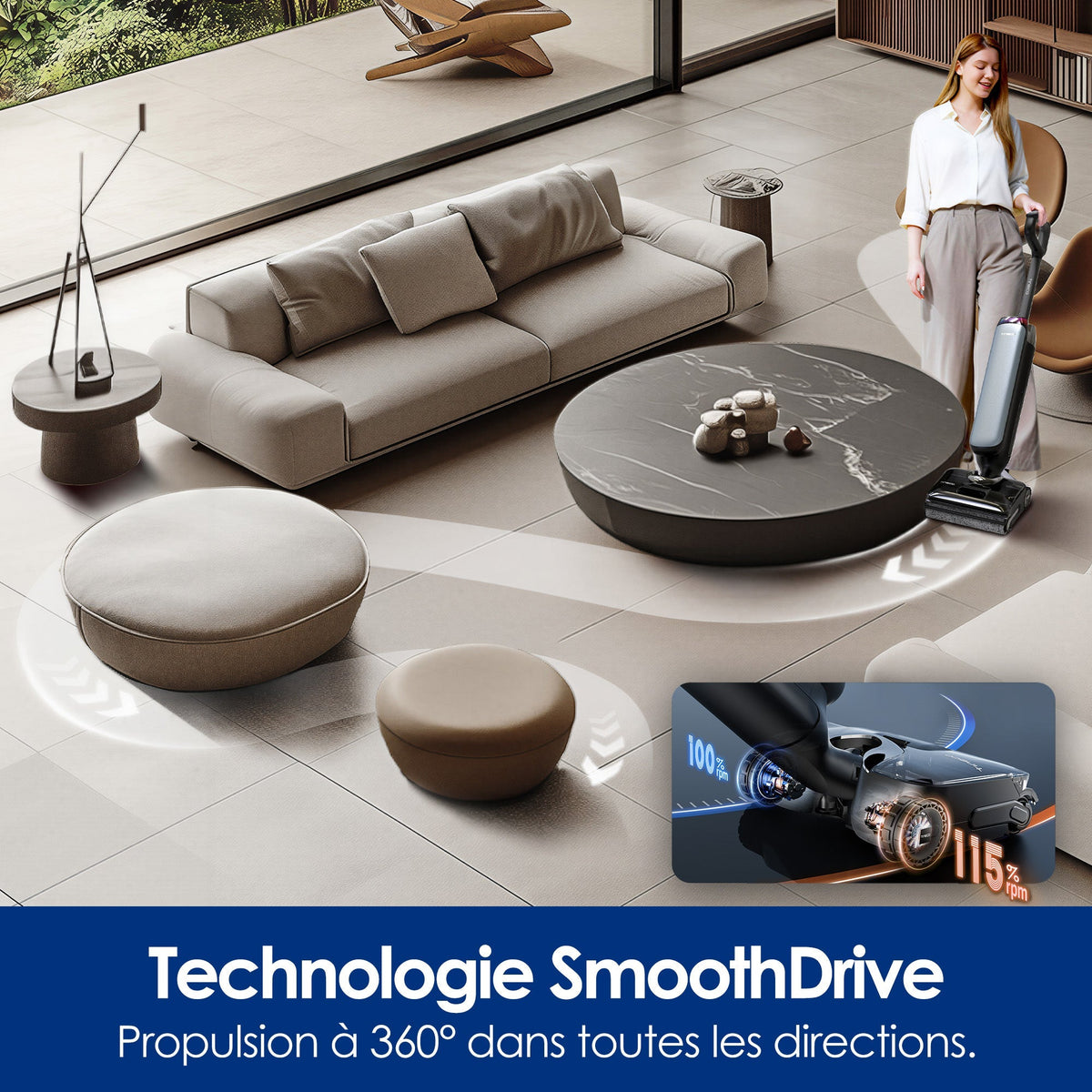 Tineco Floor One S9 Artist Steam Pro Aspirateur Laveur