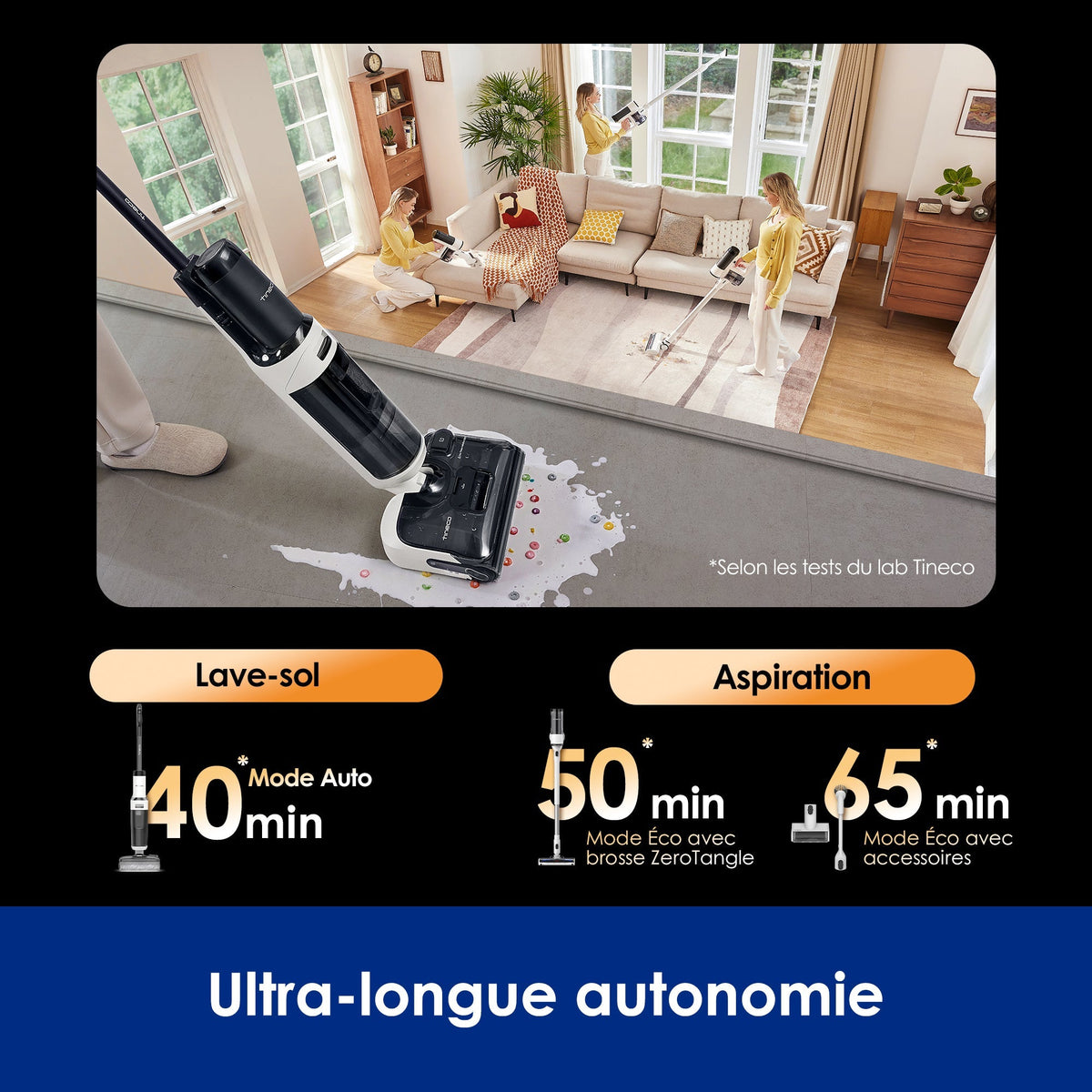 Tineco Floor ONE Switch S6 Stretch Aspirateur Laveur Sec Et Humide