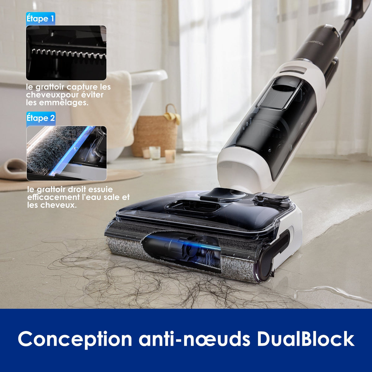 Tineco Floor ONE Switch S6 Stretch Aspirateur Laveur Sec Et Humide