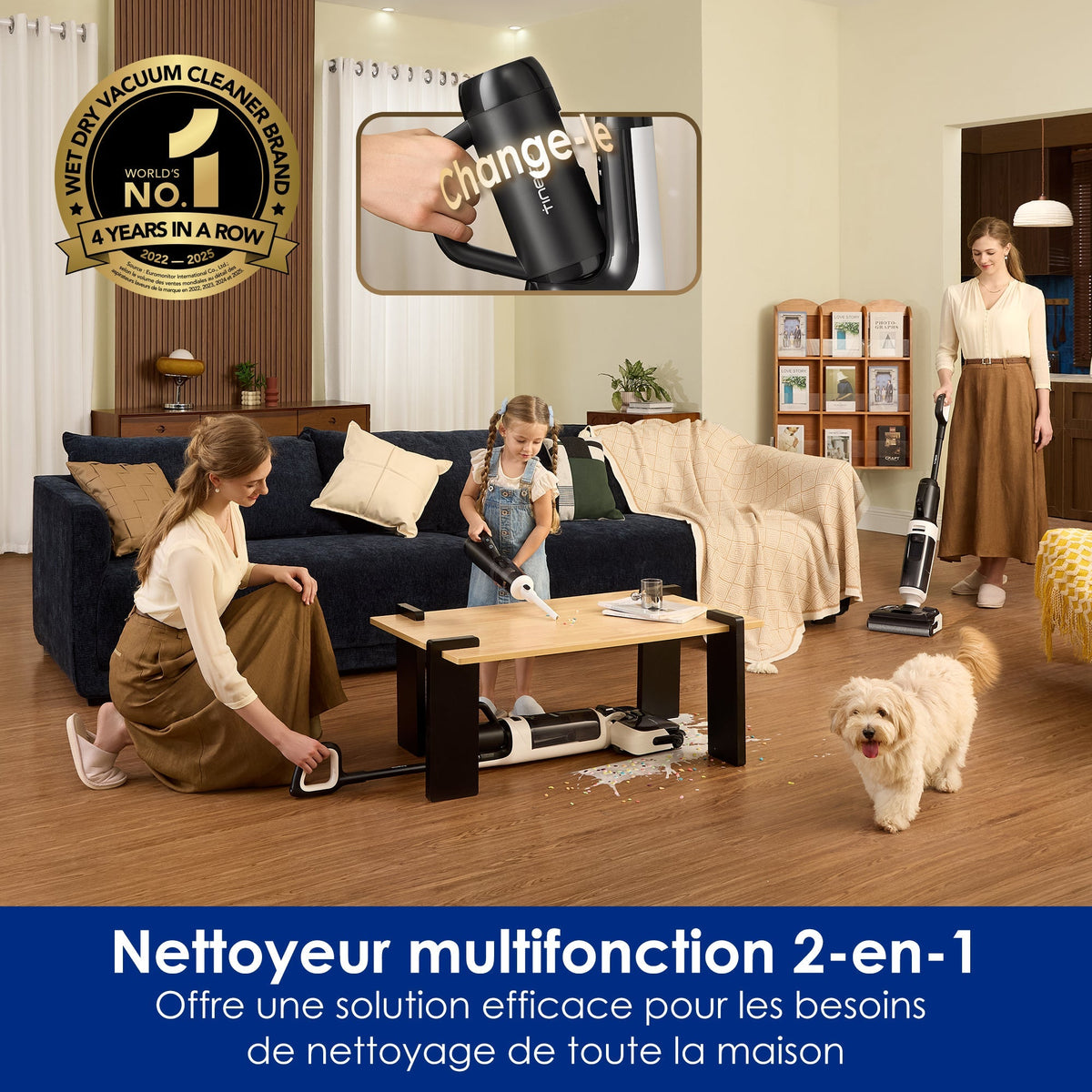 Tineco Floor ONE Switch S6 Stretch Breeze Nettoyeur Multifonction